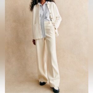 Sezane Matheo Trousers in Ecru